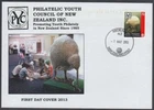 NEW ZEALAND 2013 70c CAL PYC KIWI ILLUSTRATED FDC (ID:71/828/355)