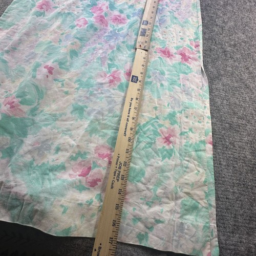 Vintage 60er Jahre Hauskleid Damen kleine Blumen Reißverschluss Taschen Schlitz Kimono Ärmel - Bild 18 von 20