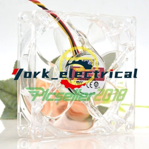 92mm 90mm LED Fan AVC 9225 9CM DC12V 0.5A DASF0925R2H 92X92X25mm Transparent - Picture 2 of 7