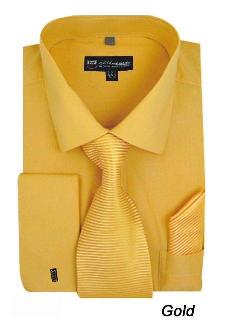 Gold Dress Shirts for Men for sale | eBay