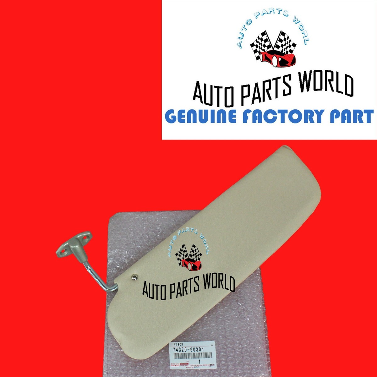 スタバー GENUINE OEM TOYOTA TAN 69-78 LAND CRUISER LEFT DRIVER SIDE SUN