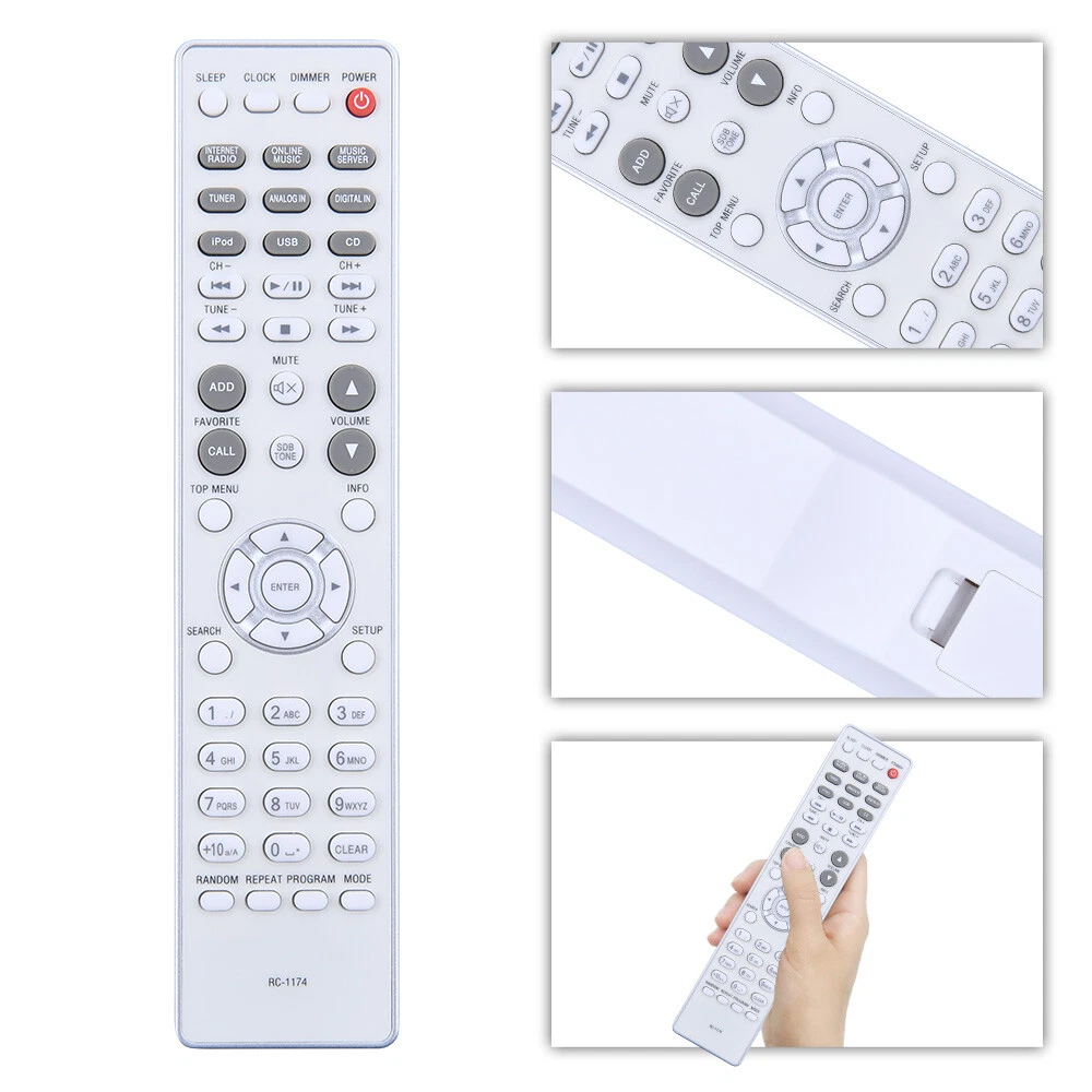 RC-1174 Remote Control For Denon Audio System RCD-N8 RCD-N9 