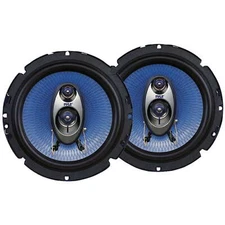 Pyle Blue Label 6.5'' Three Way Car Speakers, 360W/Pair, Round Shaped