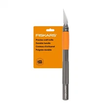 Fiskars SoftGrip Detail Craft Knife - 8" Exacto Knife for Crafting - Multi-Us...