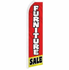 "FURNITURE SALE" advertising super flag swooper banner business sign sofa couch