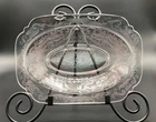 Vtg Federal Glass MADRID Pink Oval Serving Bowl - Depression Glass 10”x7”