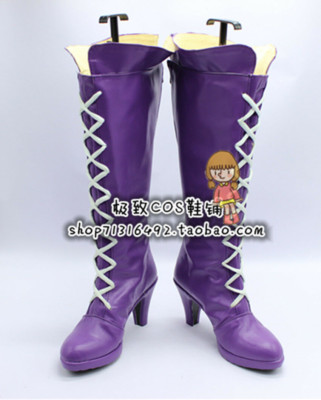 LOL Miss Unfortune Purple Girls Cosplay Shoes Boots X002