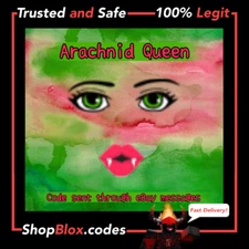 ROBL0X Series 5 Salameen Spider Queen Arachnid Face Toy Code *Sent in Messages*