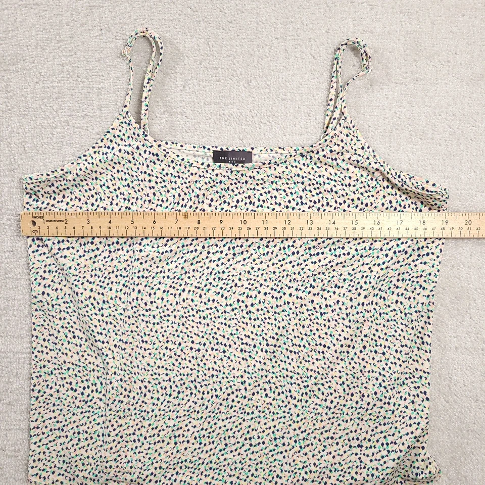 Camiseta sin mangas The Limited para mujer XL multicolor cami correa de espagueti top elástico Foto 4 de 4