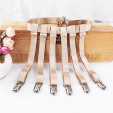 Porte jarretelle 6 branches de jarretelles 6 clips métal élastique chair rétro