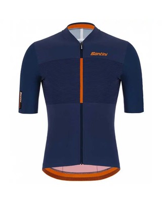 Santini Redux Instinct short Sleeve Shirt Man, Blue Nautical