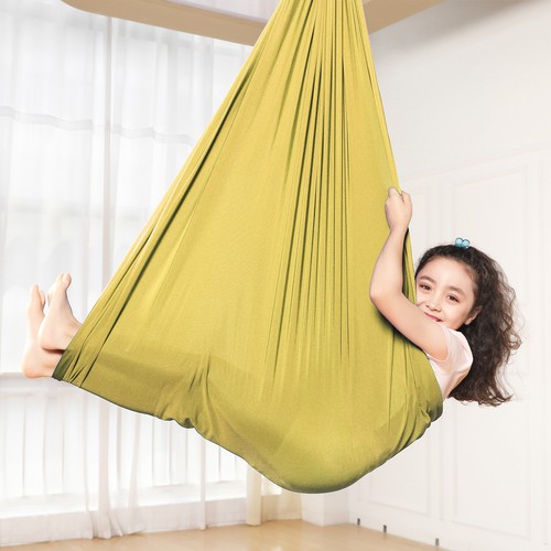Columpio para niños hamaca interior yoga terapia niños autismo 280x150cm DE - Imagen 68 de 88