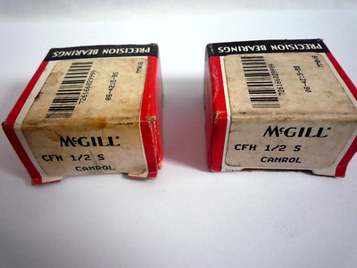 2 MCGILL CFH 1/2 S CAMROL CAM FOLLOWER NEW OLD STOCK