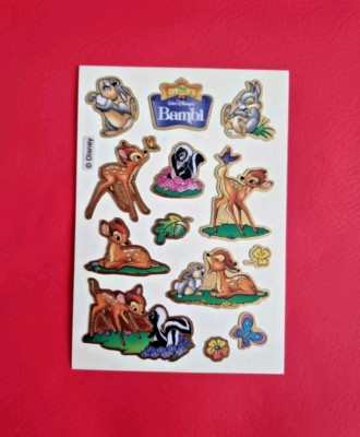 Bambi Seidensticker Disney Vintage 90er, Original Bogen  Stickeralbum Aufkleber