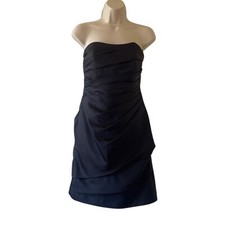 David  s Bridal black strapless dress size 4