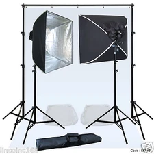 Linco Lincstore Complete Studio Lighting Backdrop Stand Background Light Kit