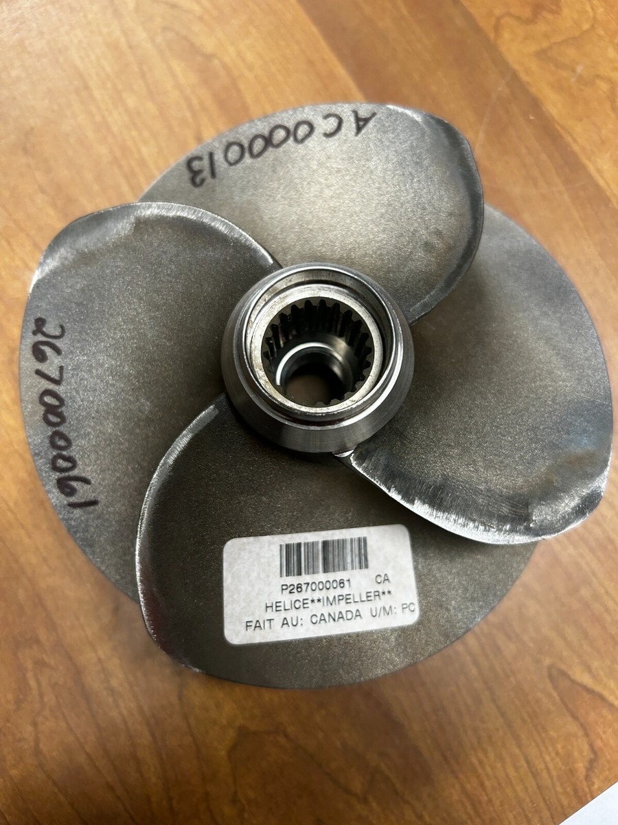 NOS Seadoo Bombardier OEM Stainless Impeller GTX 4-TEC 267000061