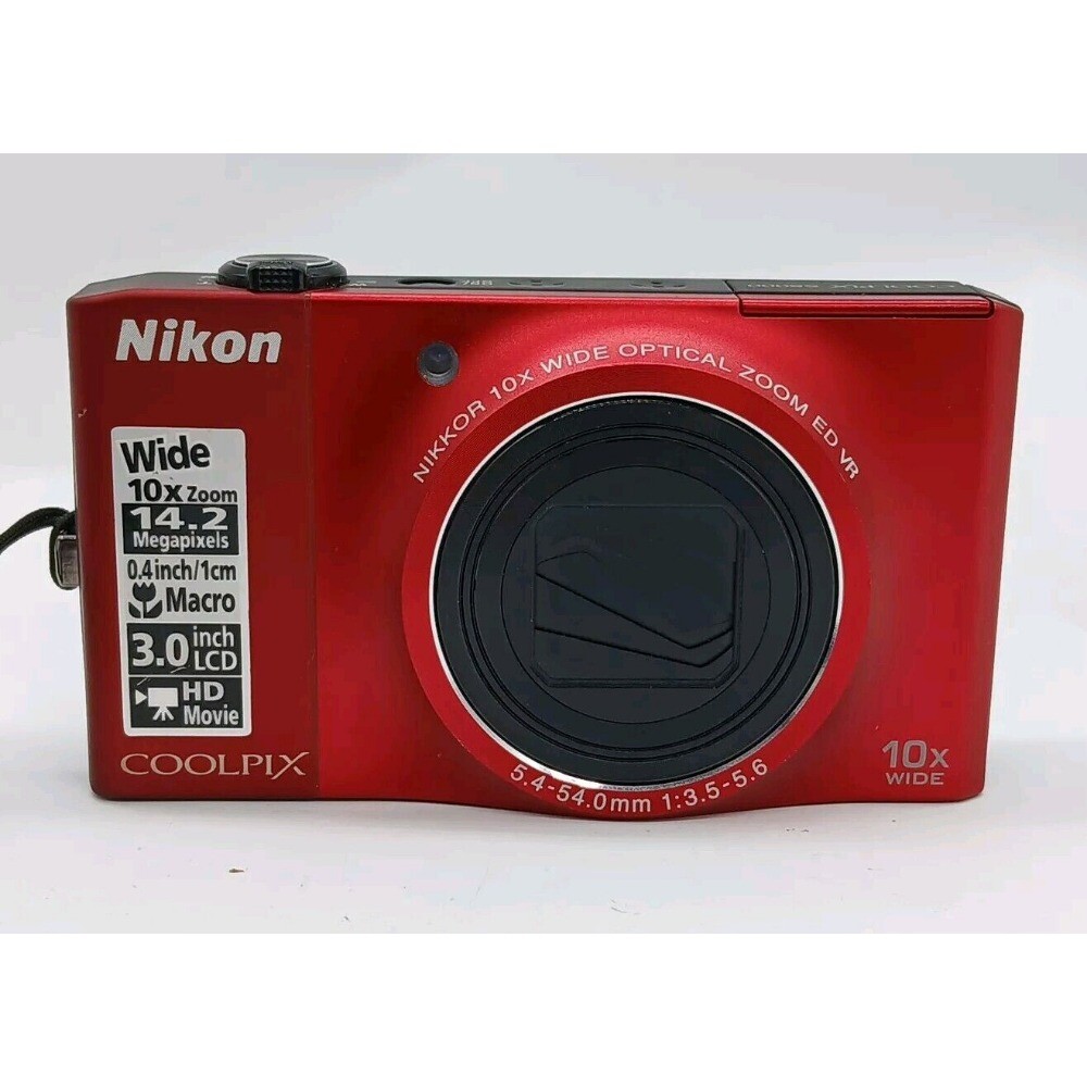 Nikon COOLPIX S8000 Digital Camera 14.2MP 10x Optical Zoom Built