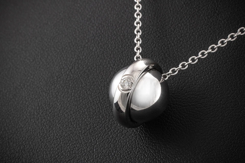 Piaget Collier Planet Possession Kette Diamant Solitär in 750er Weißgold Schmuck - Bild 4 von 4