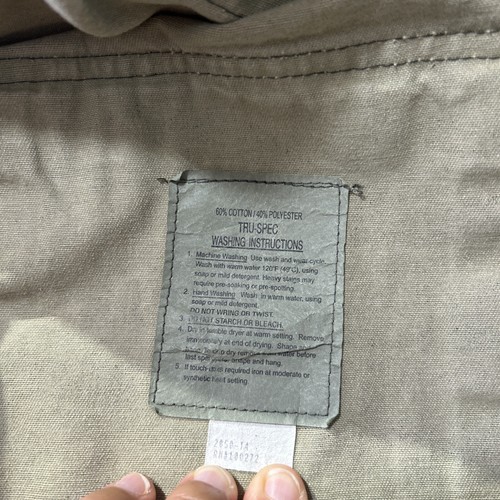 Chaqueta de Campo Tiger Stripe Vietnam Para Hombres XL Regulada Militar BDU Camuflaje Tru-Spec - Imagen 9 de 10