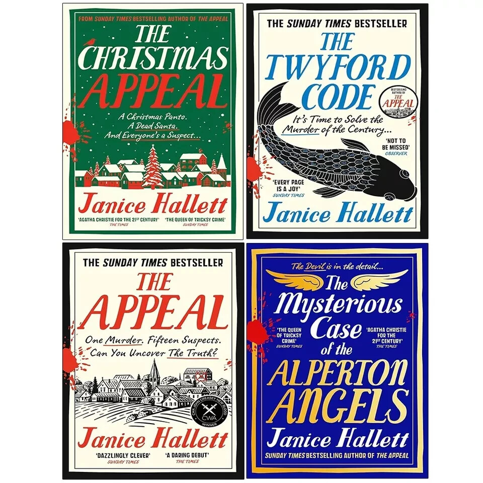 Janice Hallett Collection 4 Books Set Twyford Code, Christmas Appeal, Mysterious
