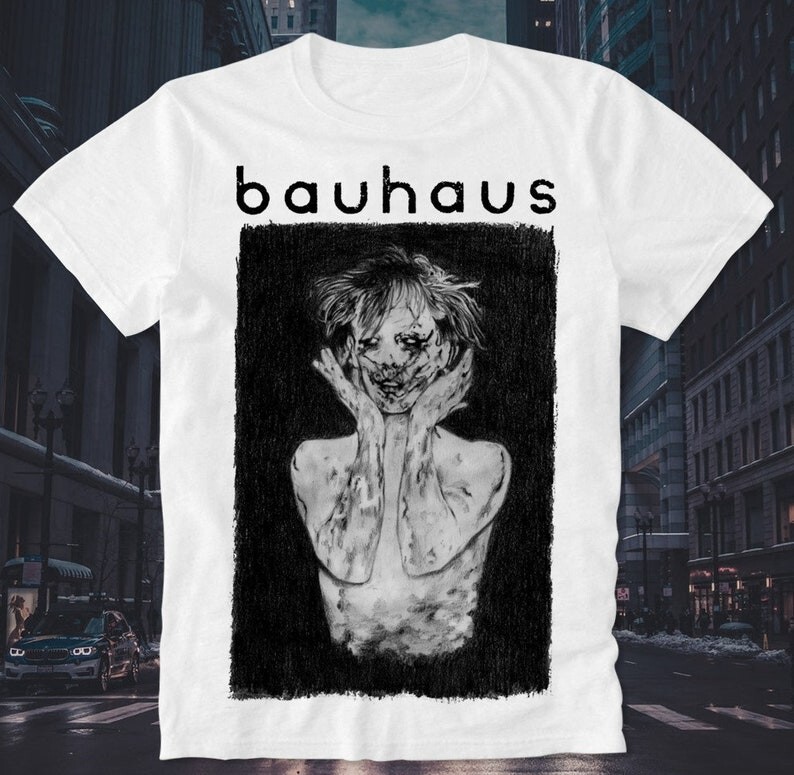 Bauhaus Band 4AD Goth Gothic Rock Indie retro t-shirt TE1024