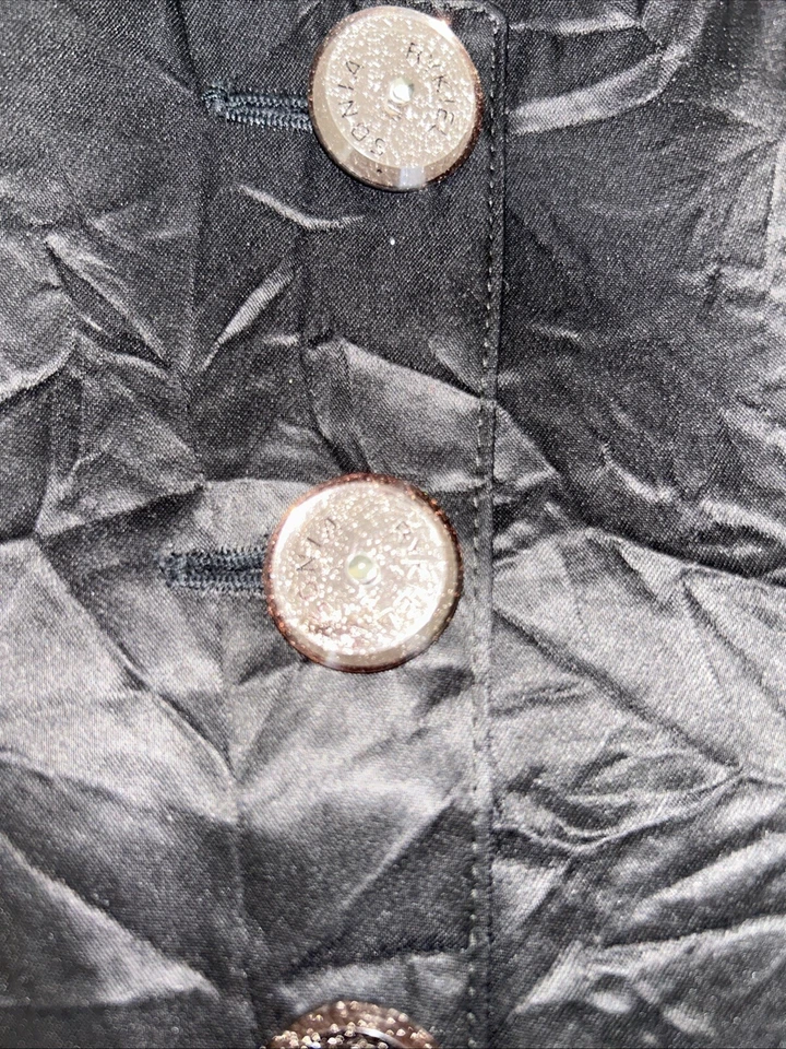 Sonia Rykiel Vintage Three Piece Women’s Black Satin Suit Size 42 - Image 4 of 4