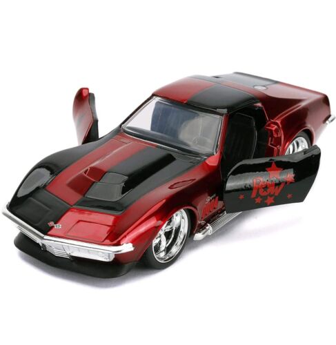 Chevrolet Corvette Stingray 1969 DC Comics Harley Quinn Jada coche diecast 5" 1:32 - Imagen 4 de 11