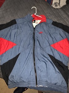 nike jacket blue and black