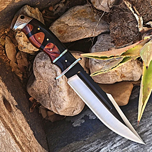 Outdoor COLUMBIA Hunting Knife Fixed Blade Large Bowie Camping Survival Knife - Picture 3 of 24