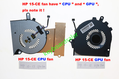 New For HP OMEN 15-CE series 15-CE004TX 15-CE005TX Laptop''CPU'' and ''GPU'' Fan