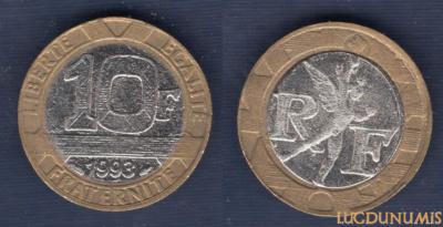 GADOURY 827 - 10 FRANCS 1993 TYPE GENIE DE LA BASTILLE - KM 964
