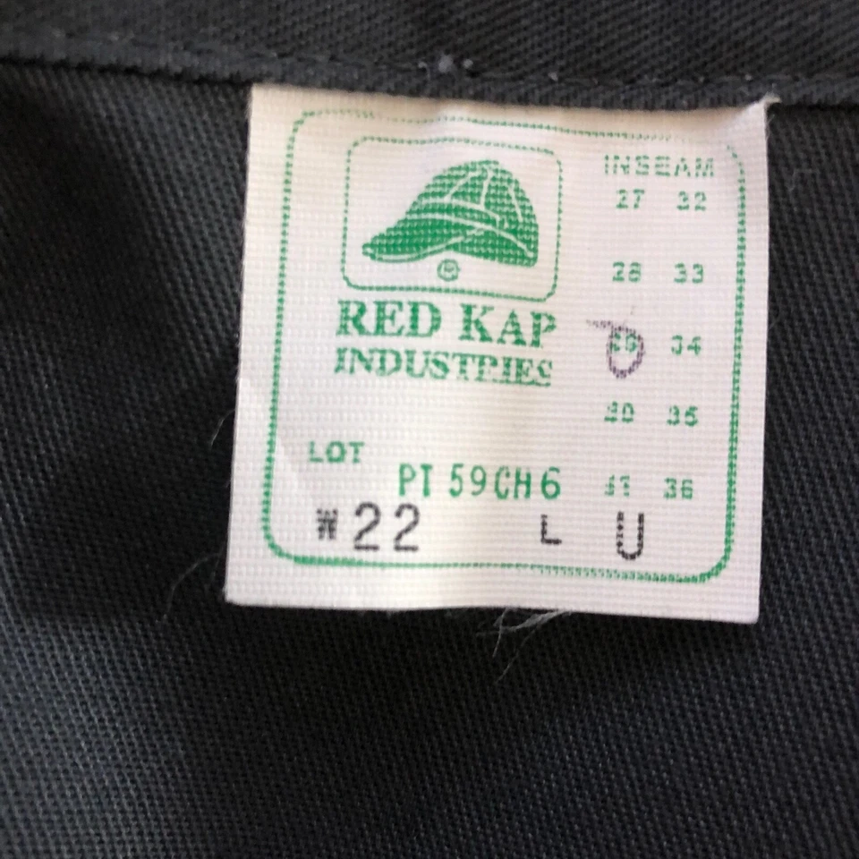 Red Kap Womens Pants 22 Navy Blue Industrial Unhemmed Pocket Work Delivery - Image 4 of 4