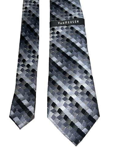 Retreez Classic Stars Microfiber Men's Tie | Black With White Stars, 58" Length, 100% Polyester