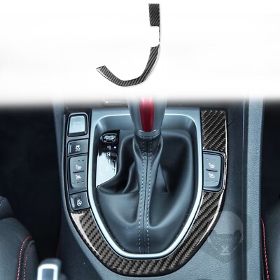 For Hyundai Veloster JS N 19-22 Real Carbon Fiber Console Gear Shift Panel Cover