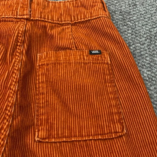 Vans Corduroy Pants Girls Size 24 Orange Baggy Wide Leg Stretch Hi-Rise Skate - Picture 14 of 16