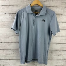 The North Face Mens Medium Blue short sleeve polo shirt