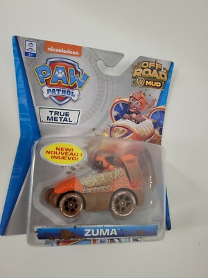 PAW Patrol Mighty Pups Off Road Mud Zuma Airboat Car Vehicle True Metal Dog Pup