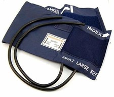 New two tube LARGE ADULT BP CUFF 34.3 - 50.8cm For BP Monitors + Sphygs