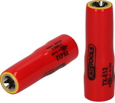 3/8'' Torx-E-Stecknuss mit Schutzisolierung, E18, lang - KS Tools 117.2374