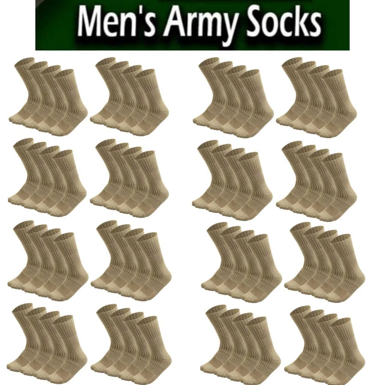 Wholesale Mens Beige Army Military Socks Combat Trekking Hiking Size 10-13,13-15
Opens in a new wind