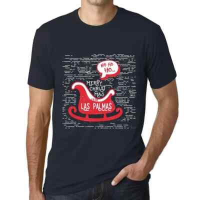 Herren Grafik T-Shirt Ho ho ho Frohe Weihnachten aus Las Palmas   Ho Ho Ho Merry