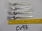 New Oneida Emery Flatware 4 Pieces  Stainless Lot Forks 8 1/8" Long