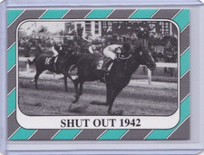 1991 HORSE RACE STAR CARDS KENTUCKY DERBY IDBLUE #68 SHUT OUT 1942