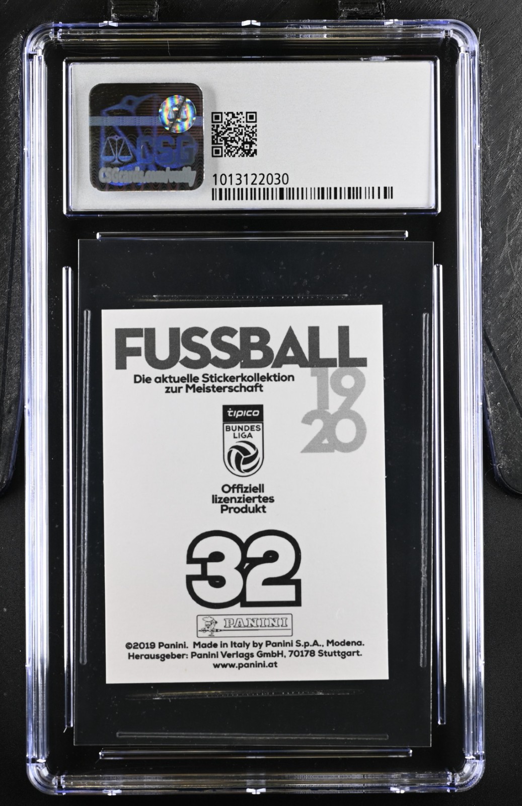 Erling Haaland Rookie Sticker 2019-20 Panini Bundesliga #32 RC CSG 8.5 view 2