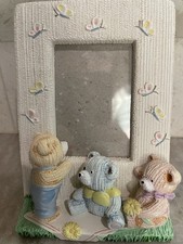 4x6 Childrens Picture Frame 3D Teddy Bears Butterflies Flower 