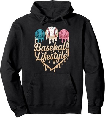 Baseball Lifestyle Youth Drip Cream Style Unisex Hooded Sweatshirt