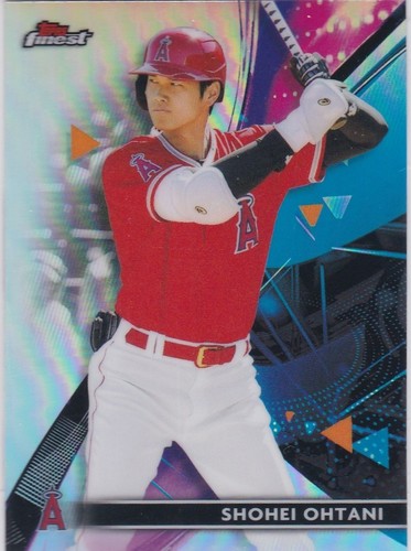 SHOHEI OHTANI 2021 Topps Finest RARE $$ REFRACTOR Basball Card Angels Dodgers!