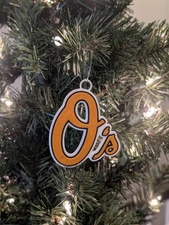 Baltimore Orioles Christmas Tree Ornament - Orioles Ornament - 3x3  Inches 