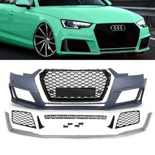 Sport Stoßstange Wabengrill Schwarz Spoiler passt für Audi A4 B9 kein RS4 15-19